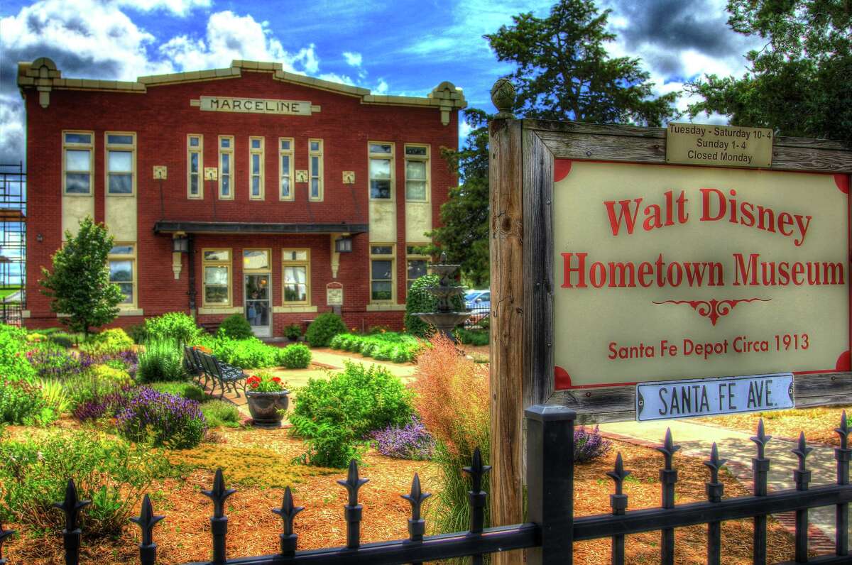 The Walt Disney Hometown Museum is housed in the former Santa Fe Railroad station in Marceline, Missouri. Disney grew up in Marceline and a lot of his childhood memories of the town served as inspiration for various company staples, such as Main Street USA.