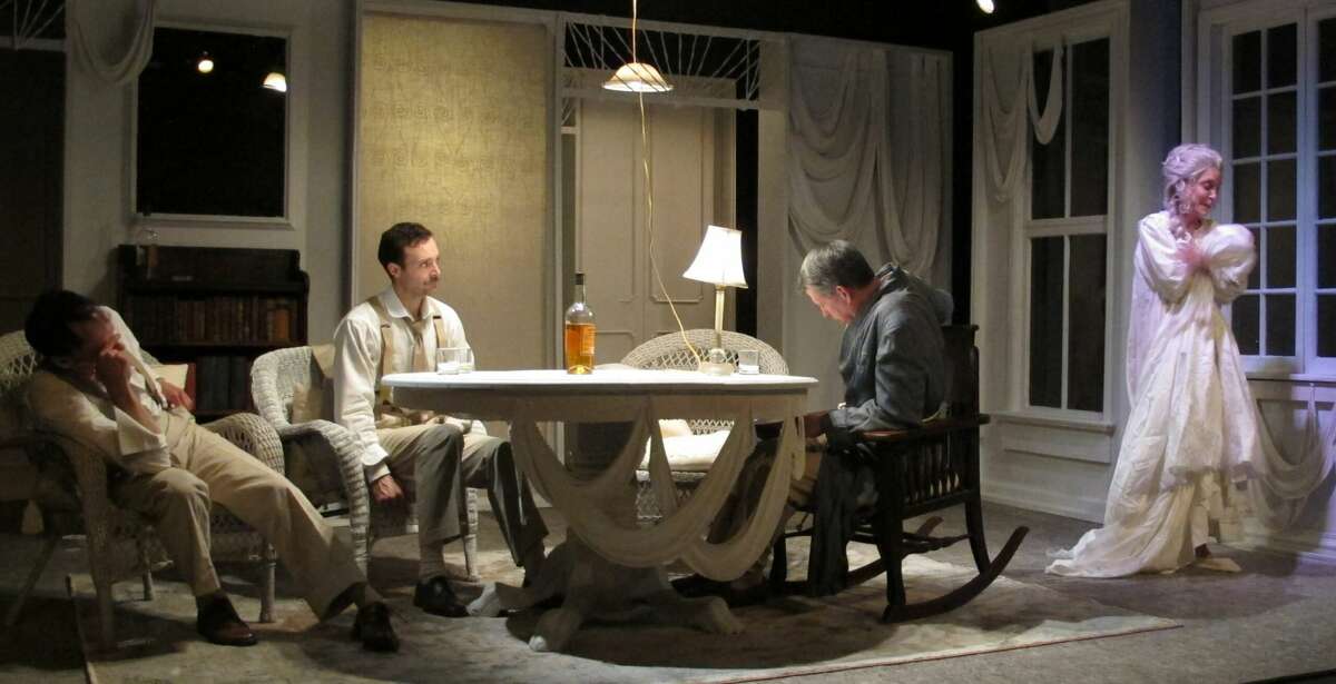 The Tyrone family in Bridge Street Theatre's production of "Long Day's Journey Into Night" is played by, from left, Christopher Patrick Mullen, Christopher Joel Onken, Steven Patterson and Roxanne Fay. The production runs Nov. 11 to 21 at the theater in Catskill.