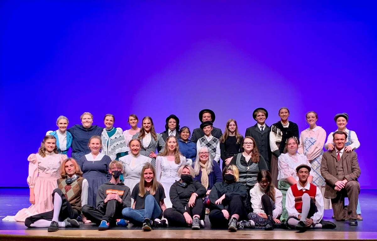 Pictured is Big Rapids High School's crew for 'Our Town.' 