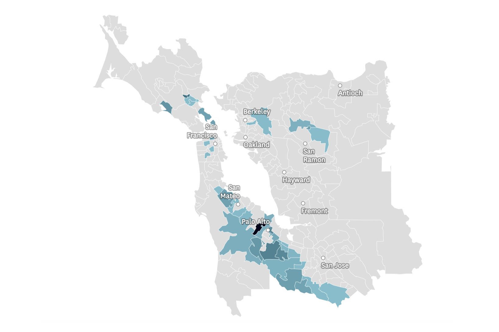 San Francisco Area Codes Map 36 Of The Most Expensive Zip Codes Are In The Bay Area — But Only 4 Of Them  Are In San Francisco