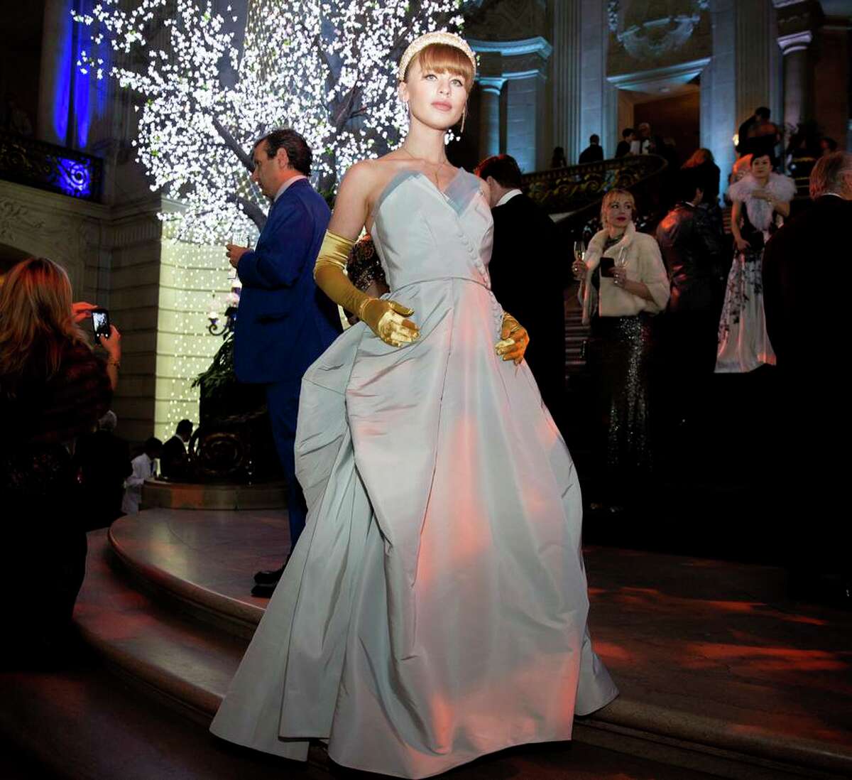 Ivy Getty at City Hall the San Francisco Ballet’s opening night gala in San Francisco, Calif. Getty’s wedding at San Francisco City Hall brought in about $100,000 in fees to the city coffers.