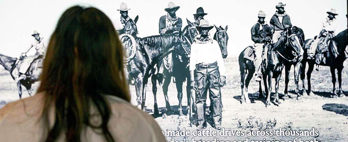 “Black Cowboys: An American Story” includes a video about a Texas ranch. The exhibit looks at the lives and work of Black men, women and children who worked on Texas ranches from before the Civil War to the turn of the 20th century.
