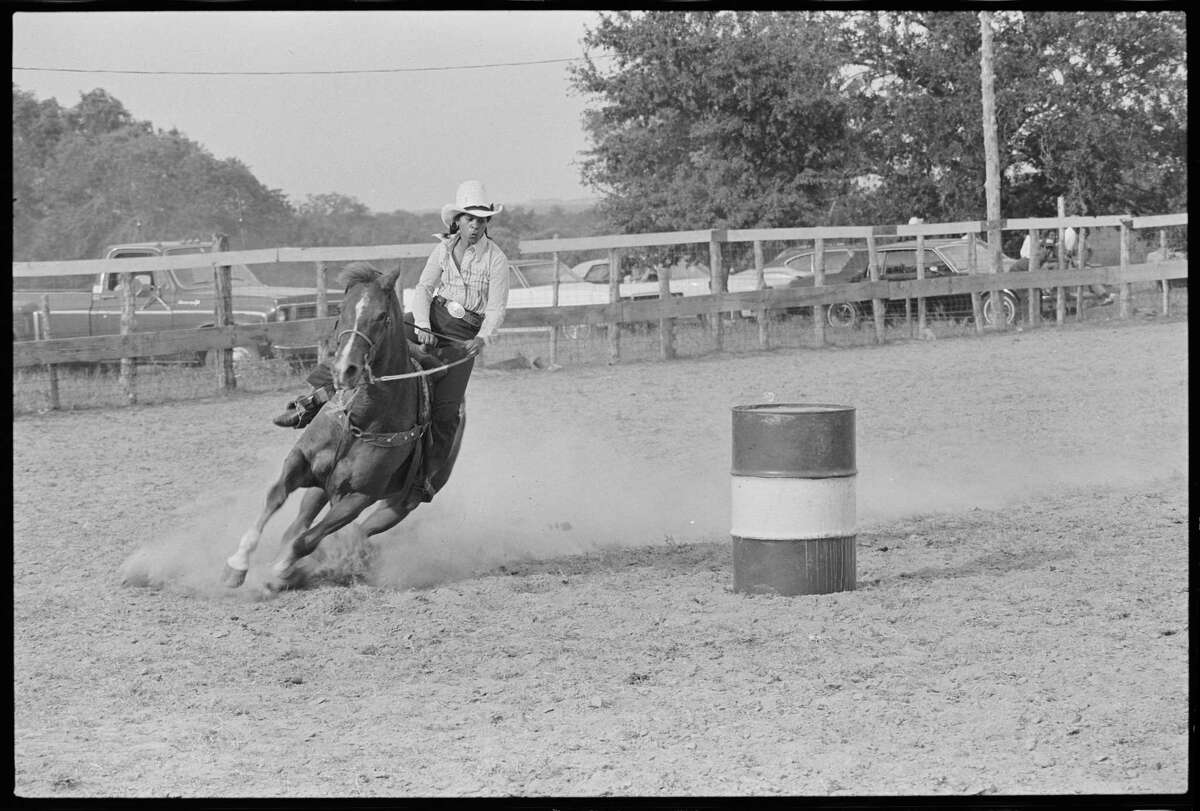 A 1980 image of a woman competing in a Juneteenth rodeo is among the photographs that can be found in "Black Cowboys: An American Story," a new exhibit at the Witte Museum.