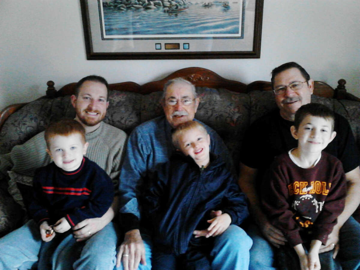 Pictured are the “Keysor boys.” In the back row, from the left, is Casey, Lloyd and Chuck Keysor. In the front row are Casey’s three boys, Caleb, Clayton, and Cadin. 