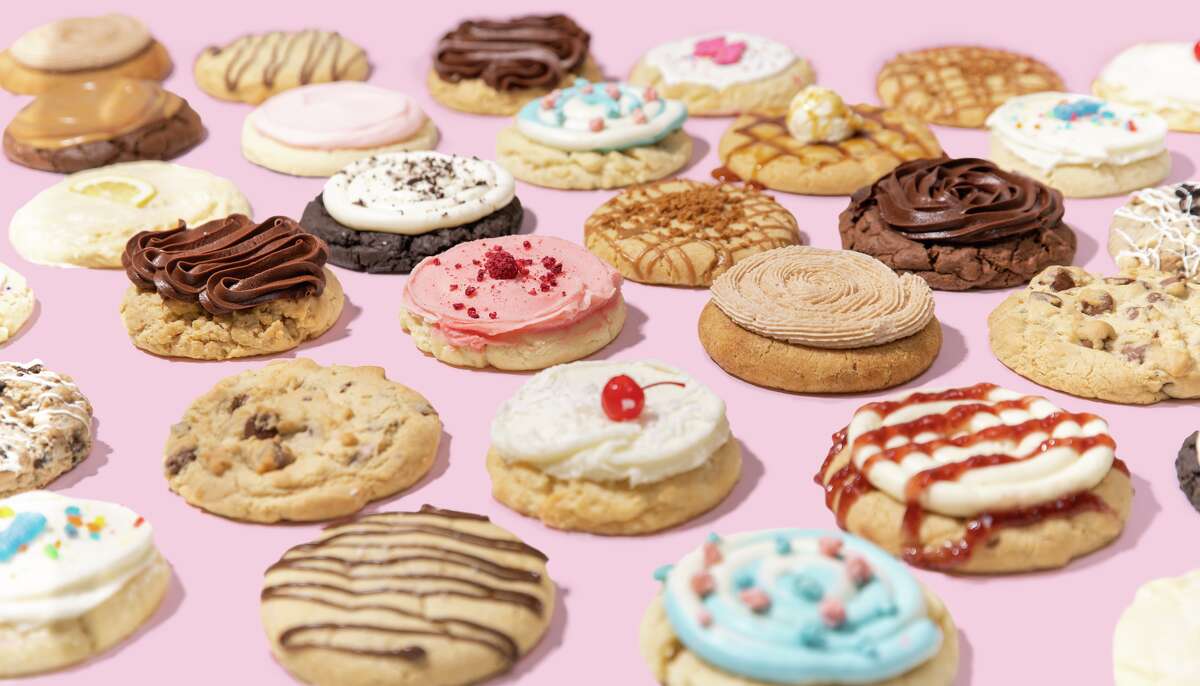 A variety of cookie flavors from Crumbl