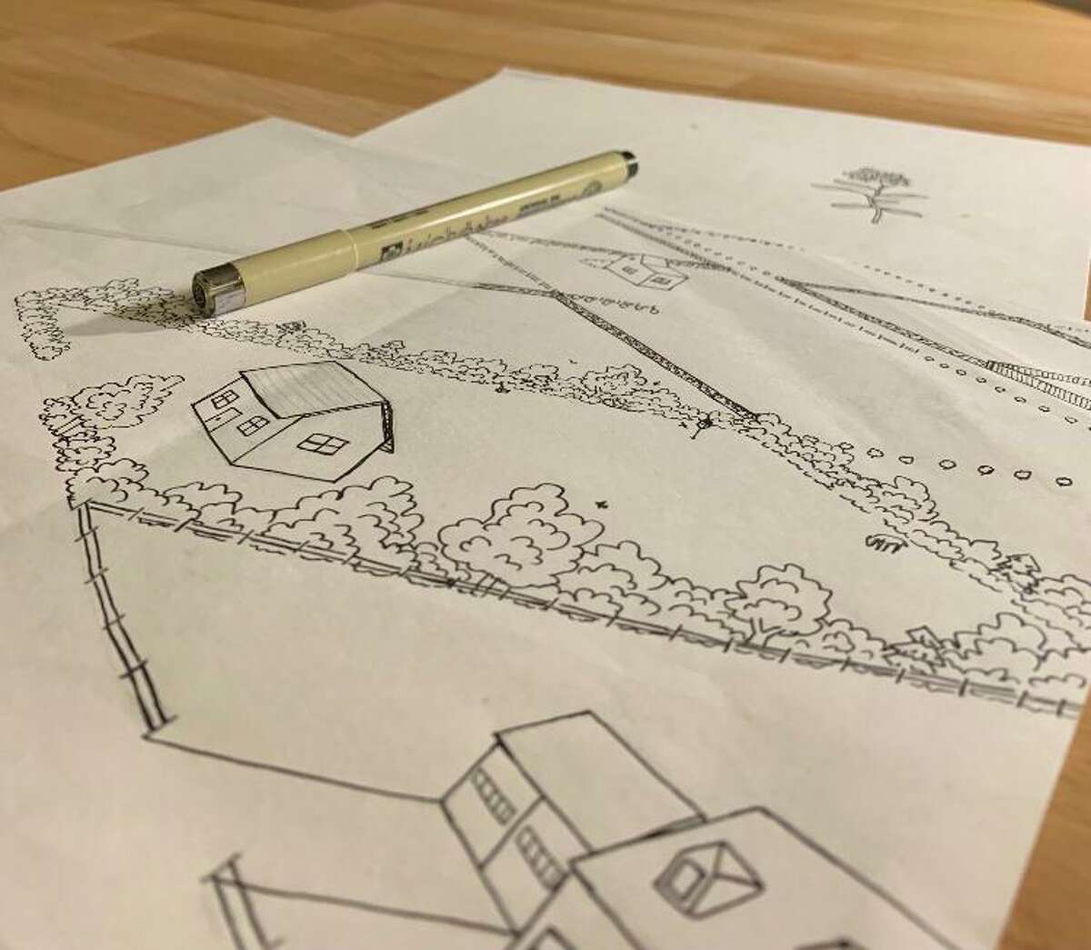 Sofia Schaffer also developed the illustrations for her book, which outlines the benefits of planting hedgerows on one’s property.