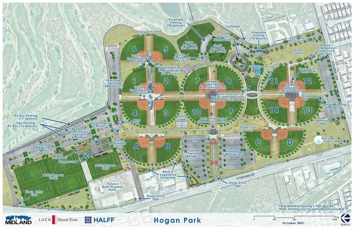 A map of the new Hogan Park