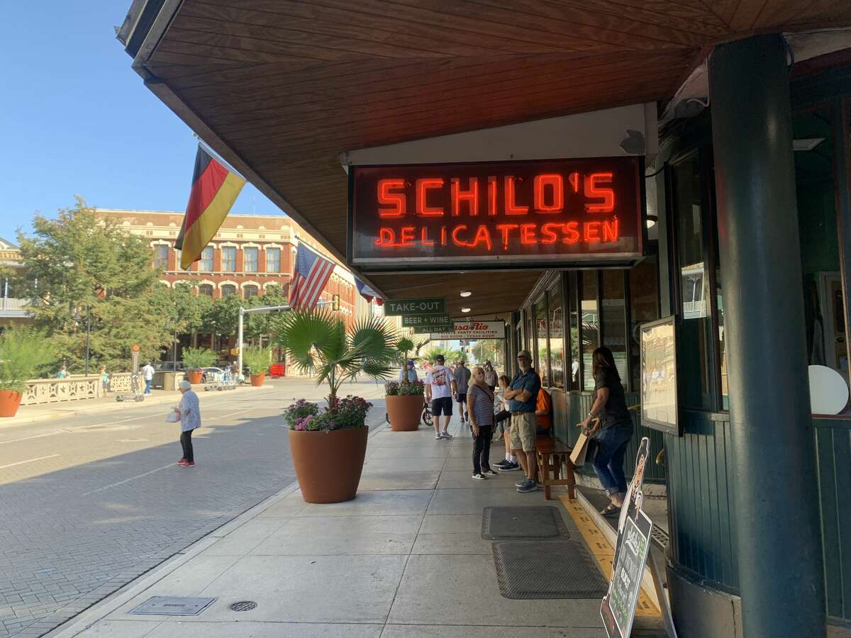 Schilo's is located downtown on Commerce Street, across the street from the River Walk. 