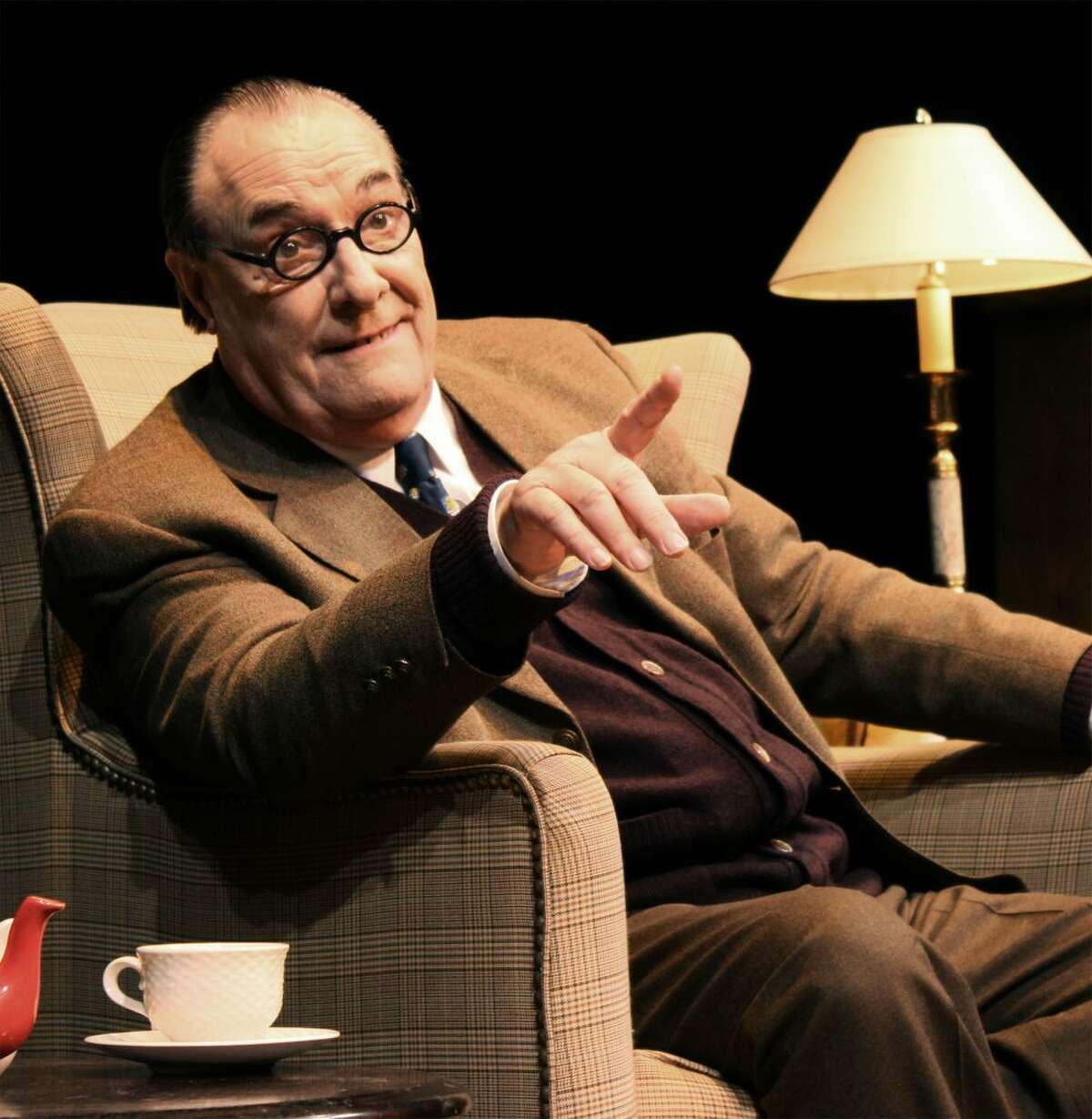 Actor David Payne takes on the persona of the great British author in “An Evening with C.S. Lewis.” (credit: Bird and Baby Productions)
