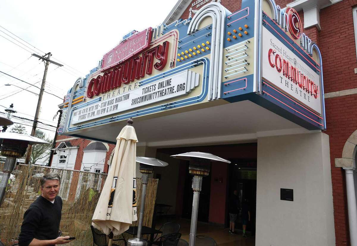 File photo of The Sacred Heart University Community Theatre in downtown Fairfield, Conn. on Tuesday, May 4, 2021.