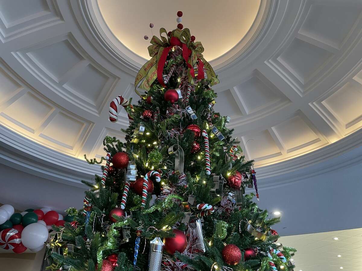 The 2021 Beneficiary Tree, designed by Junior League Sustainer Sharril McNally, displayed at the Festival of Trees on Nov. 13, 2021 at the Great Hall Banquet & Convention Center in Midland. Each year, a version of this tree is donated to a "worthy cause" in the Great Lakes Bay Region. 