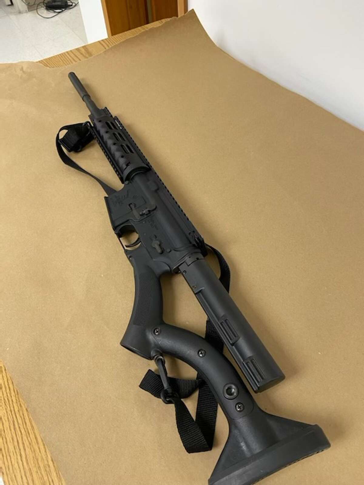 This is the AR-15 recovered Friday night Nov. 12, 2021 from an incident at a Myrtle Avenue apartment in Albany.