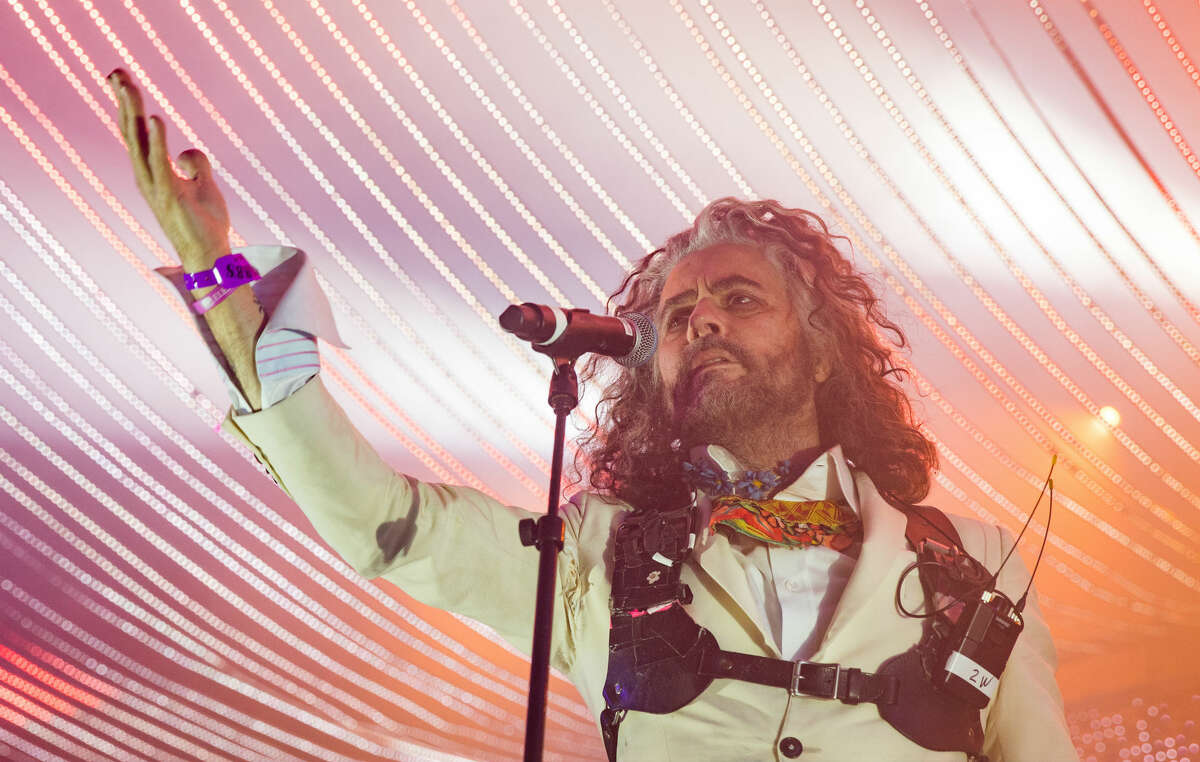 Flaming Lips' frontman Wayne Coyne delivered life affirmations during Saturday's concert at the Palace Theatre. (Getty Images archive)