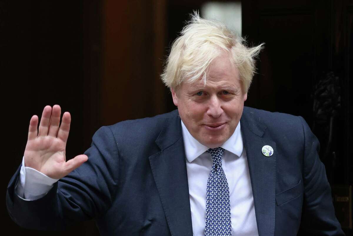 Boris Johnson, U.K. prime minister, departs from number 10 Downing Street in London on Oct. 27, 2021.