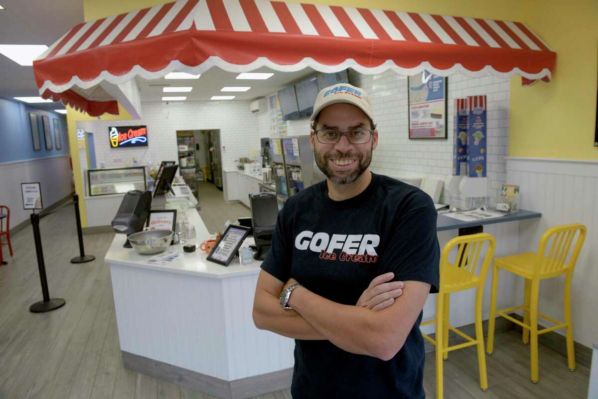 Eric Barrow will hold the grand opening for his Gofer Ice Cream franchise on Main Street in Ridgefield this Sunday, Nov. 21. Monday, Nov. 15, 2021.