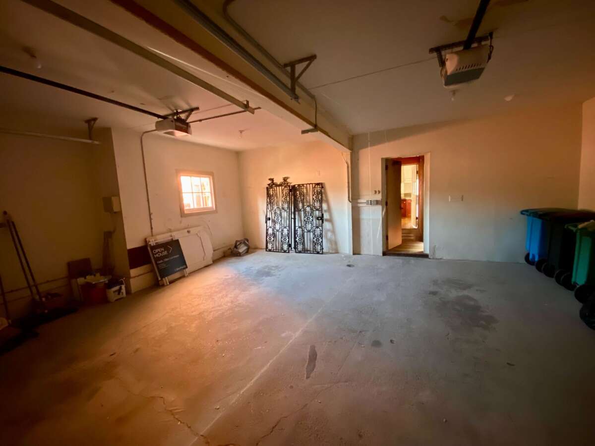 $11 million of art in four crates was seized by the FBI from this garage in 2014. A fifth crate, containing a bronze replica of Degas' "Little Dancer," is still missing.