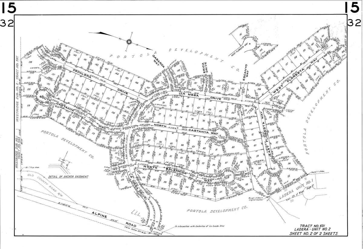 Ladera历史地图,圣马刁县住宅社区,从二战后时代。海湾地区正面临着严登录必赢亚洲重的住房短缺问题,一群斯坦福教授、学校教师、护士和其他中产阶级居民试图启动一个集成住宅合作社。
