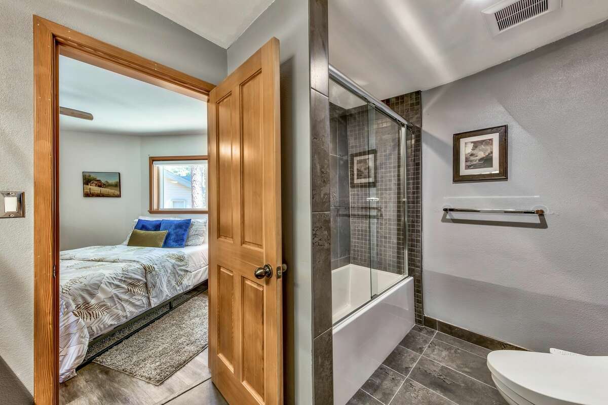 The cabin offers two bathrooms.