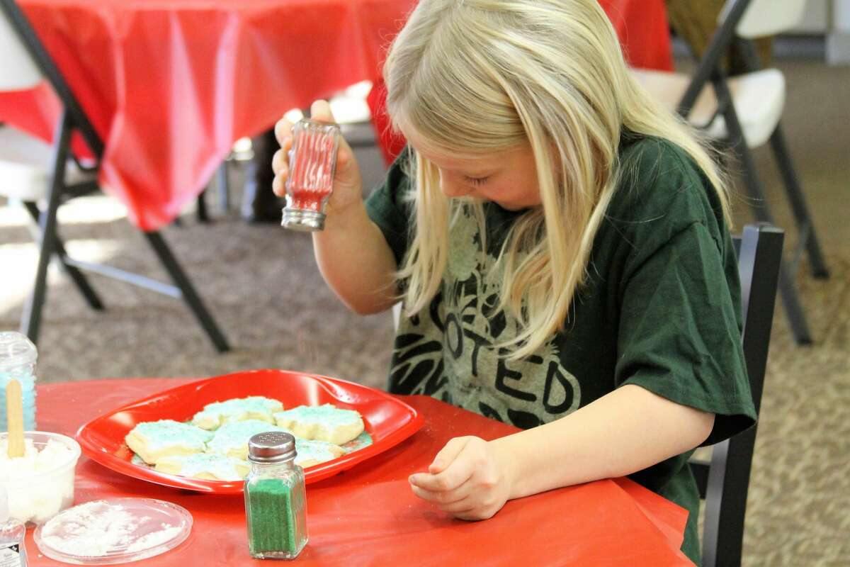 During past events, children and adults could decorate Christmas cookies. At Cookie Fun for Everyone this year, people can lend a hand in creating their holiday treats from 8 a.m. to 3 p.m. on Dec. 4 at the Manistee United Methodist Church.