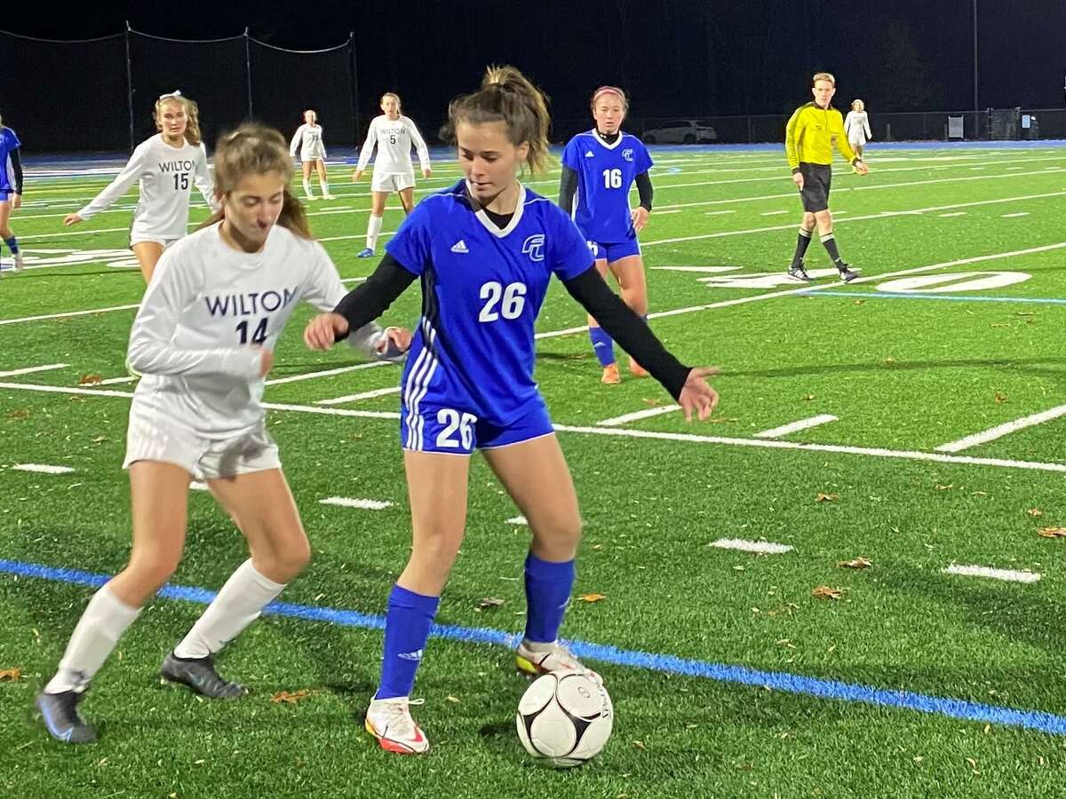 Ludlowe faces Wilton in the CIAC Class LL girls soccer semifinals on Tuesday, November 16, 2021 at Bunnell High School in Stratford, Conn.