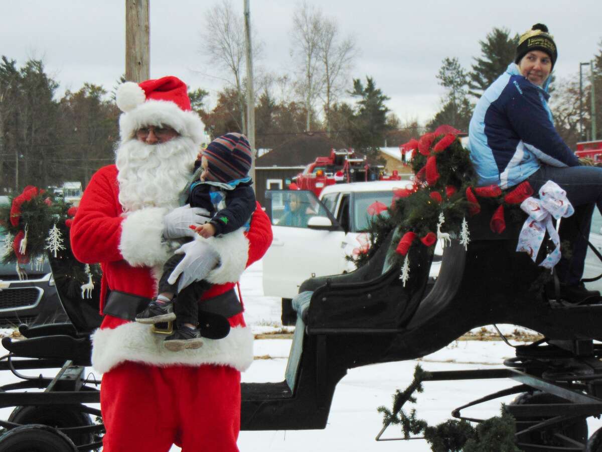 Santa makes a yearly appearance in Baldwin.