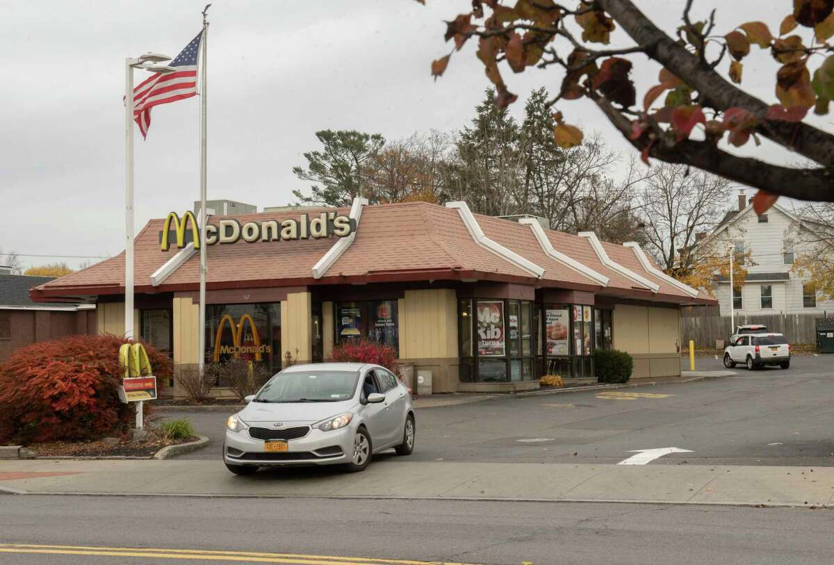 Exterior of McDonald's at 1675 Union Street on Wednesday, Nov. 17, 2021 in Schenectady, N.Y. A proposal is in to renovate and add a drive thru to this McDonald’s.