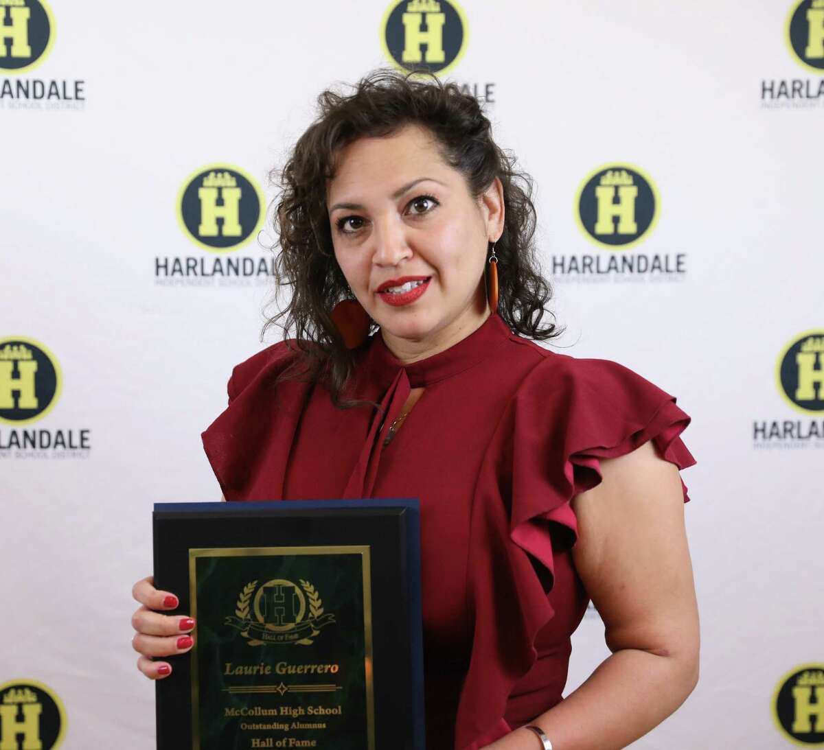 Laurie Ann Guerrero, a 1996 McCollum High School graduate, is a recent inductee of the Harlandale ISD Hall of Fame.