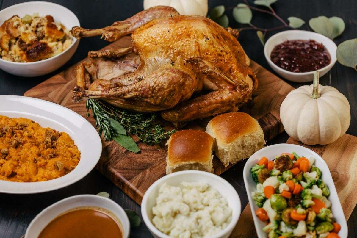 Pizzitola’s Bar-B-Cue has Thanksgiving to-go options including whole pit smoked turkey ($75, 12-14 pounds, feeds 8-10); whole bone-in ham ($8.95 per pound, cost determined by weight); traditional sides and individual pecan pies.