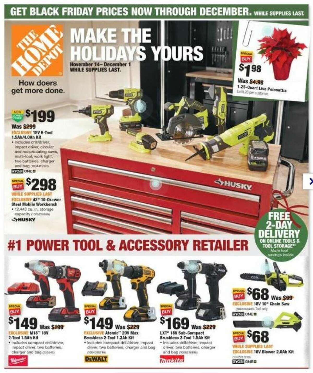 Black Friday ads Home Depot and Lowe's