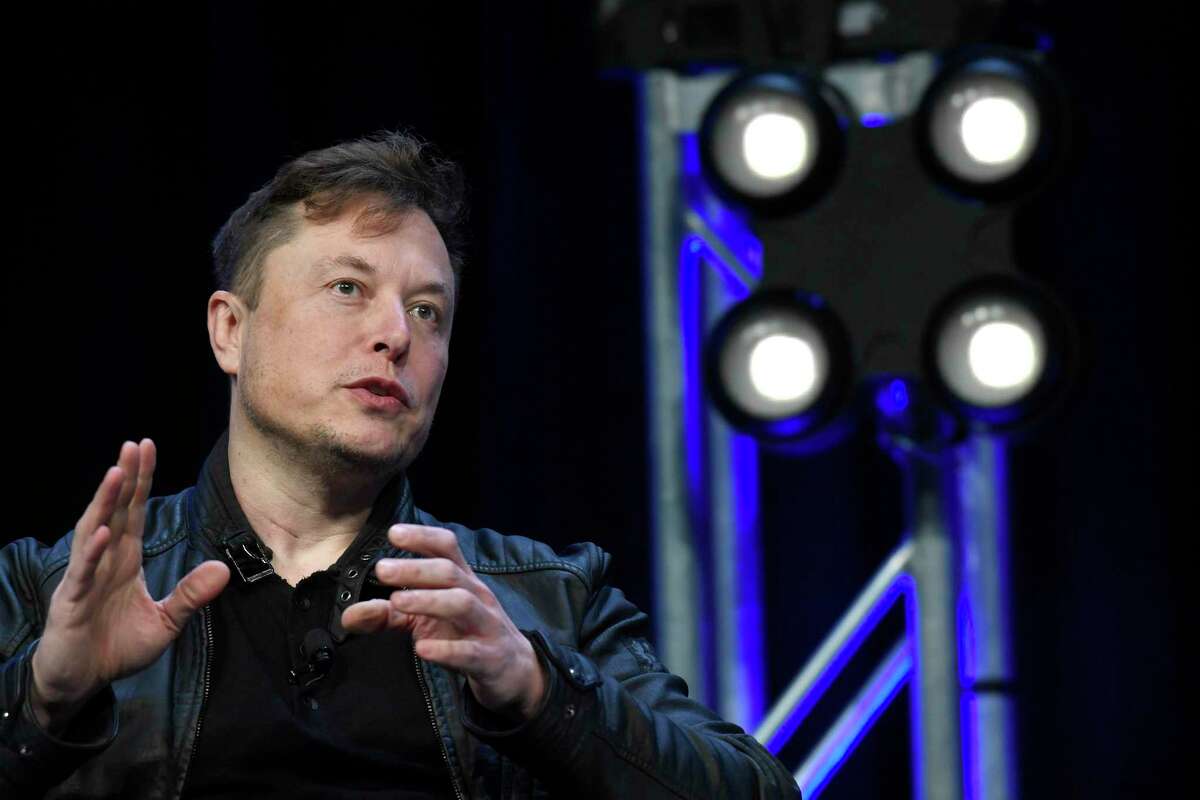 Tesla and SpaceX Chief Executive Officer Elon Musk speaks at the SATELLITE Conference and Exhibition in Washington. This week, he said SpaceX aims to launch its Starship to orbit in January or February, to be followed by about a dozen other test flights next year.