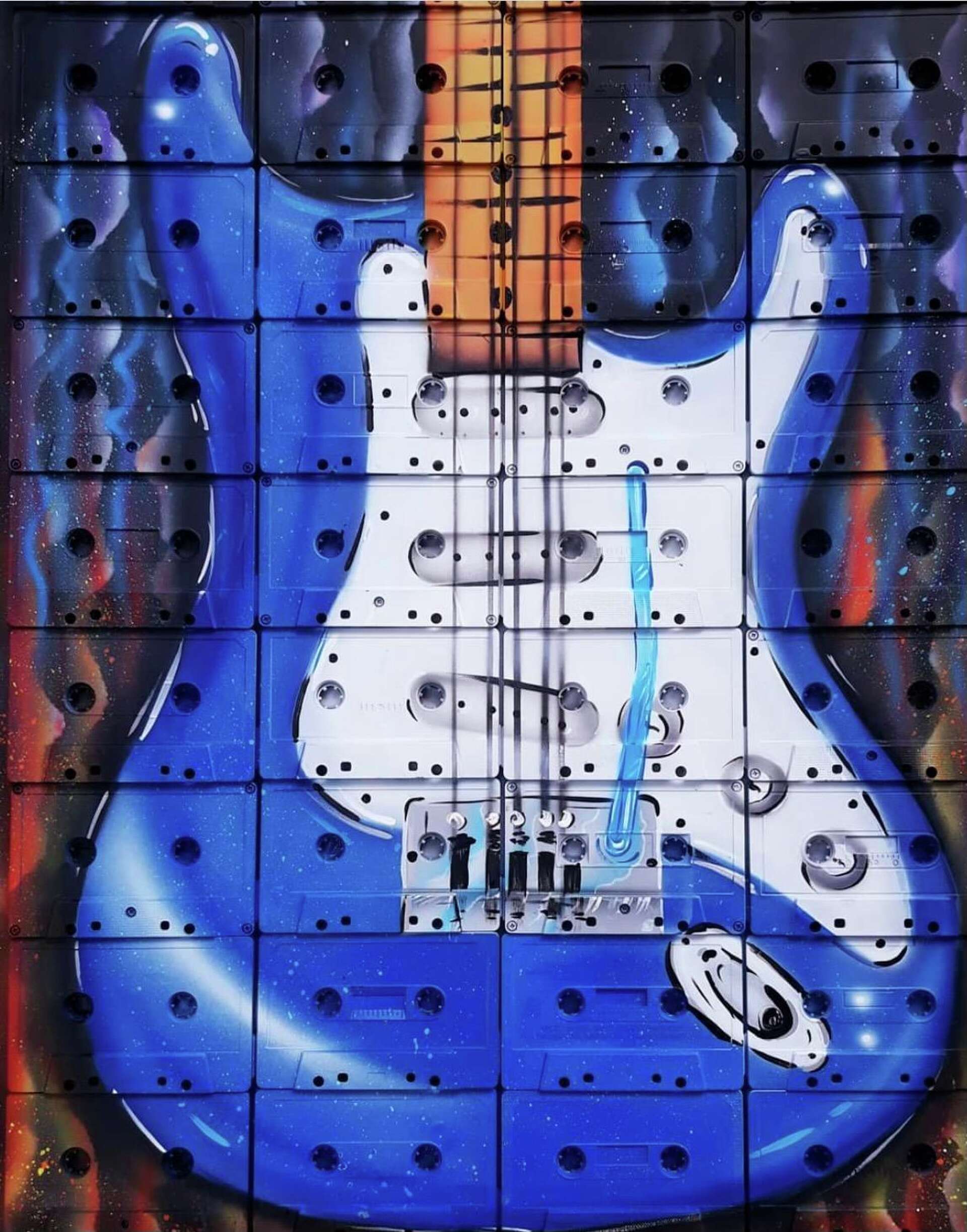 Pop art: San Antonio painter Gerardo Saenz recycles old cassette