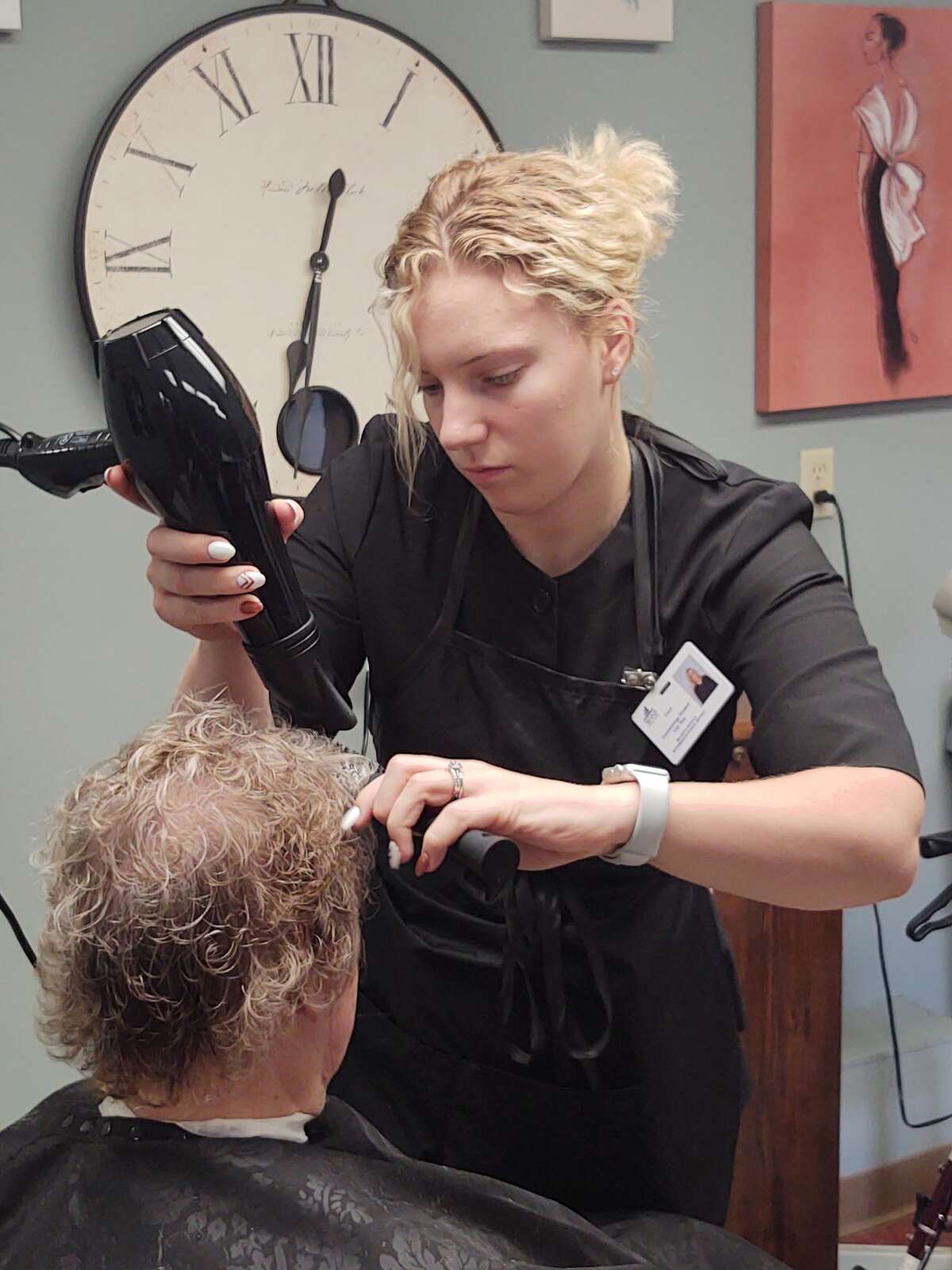 The Parkview Salon was able to reopen due to a partnership with the Mecosta Osceola Intermediate School District Career Center Cosmetology Program.