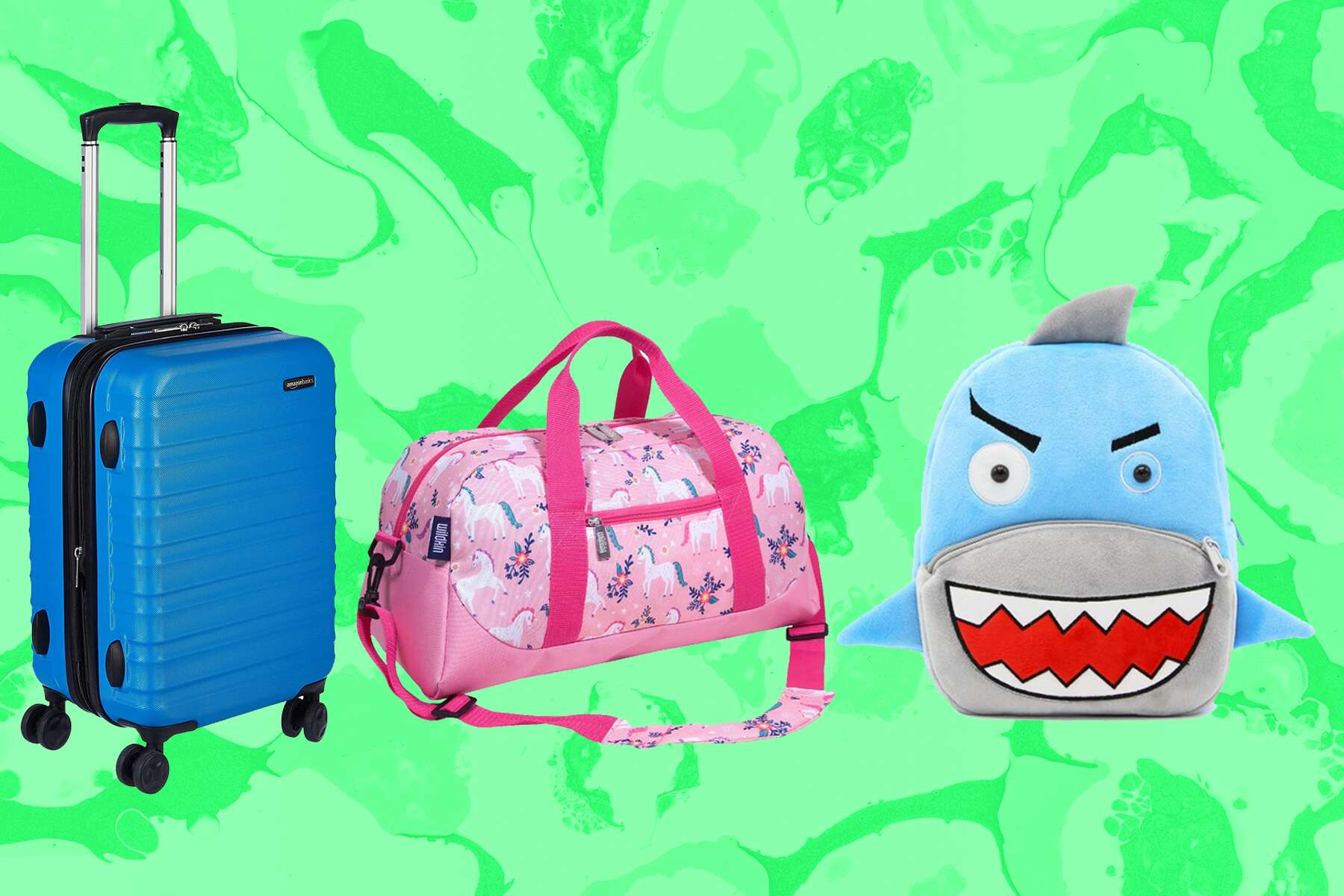 3d Kids Suitcase Car Travel Luggage On Wheels Children Cartoon