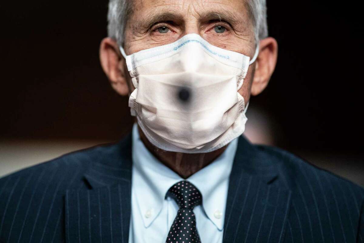 Anthony Fauci, the director of the National Institute of Allergy and Infectious Diseases, arrives to testify at a Senate committee hearing Nov. 4.