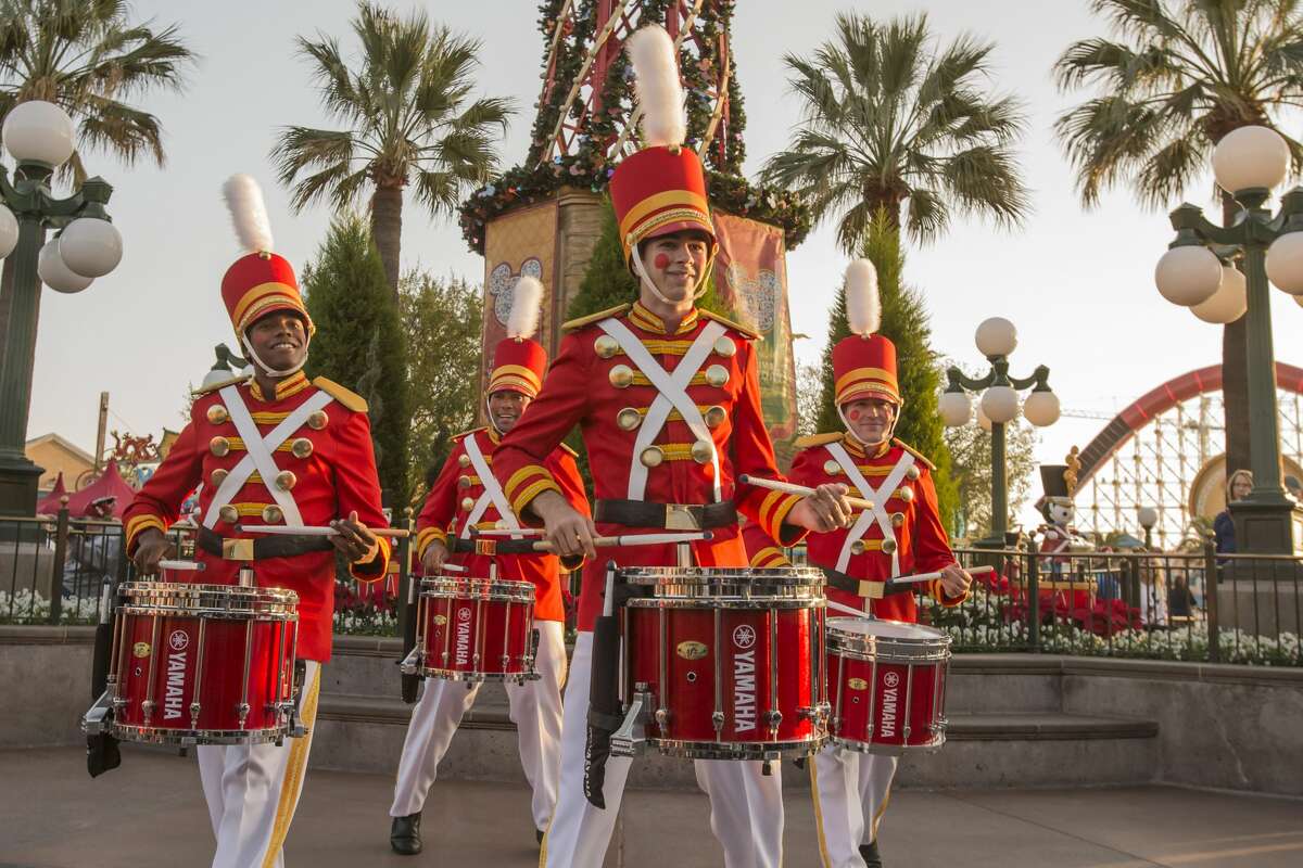 A toy soldier marching band at the Festival of the Holidays.