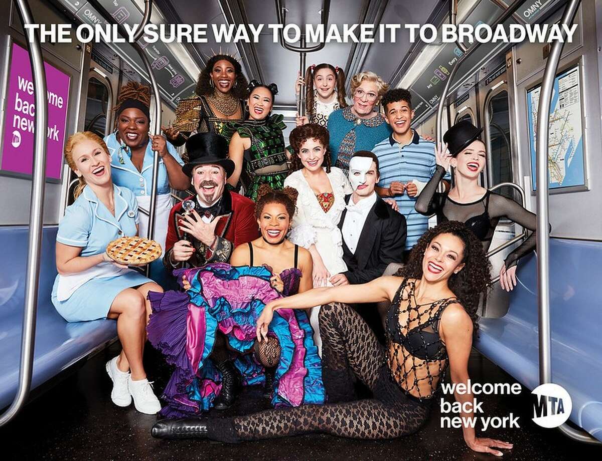 2021 Version: Clockwise from left: Waitress’s Stephanie Torns and Maiesha McQueen; Six’s Adrianna Hicks and Andrea Macasaet; Mrs. Doubtfire’s Avery Sell and Rob McClure; Dear Evan Hansen’s Jordan Fisher; Chicago’s Mary Claire King and Arian Keddell; Phantom of the Opera’s Paul A. Schaefer and Julia Udine; and Moulin Rouge!’s Bahiyah Hibah and Danny Burstein. Photo: Matthew Murphy