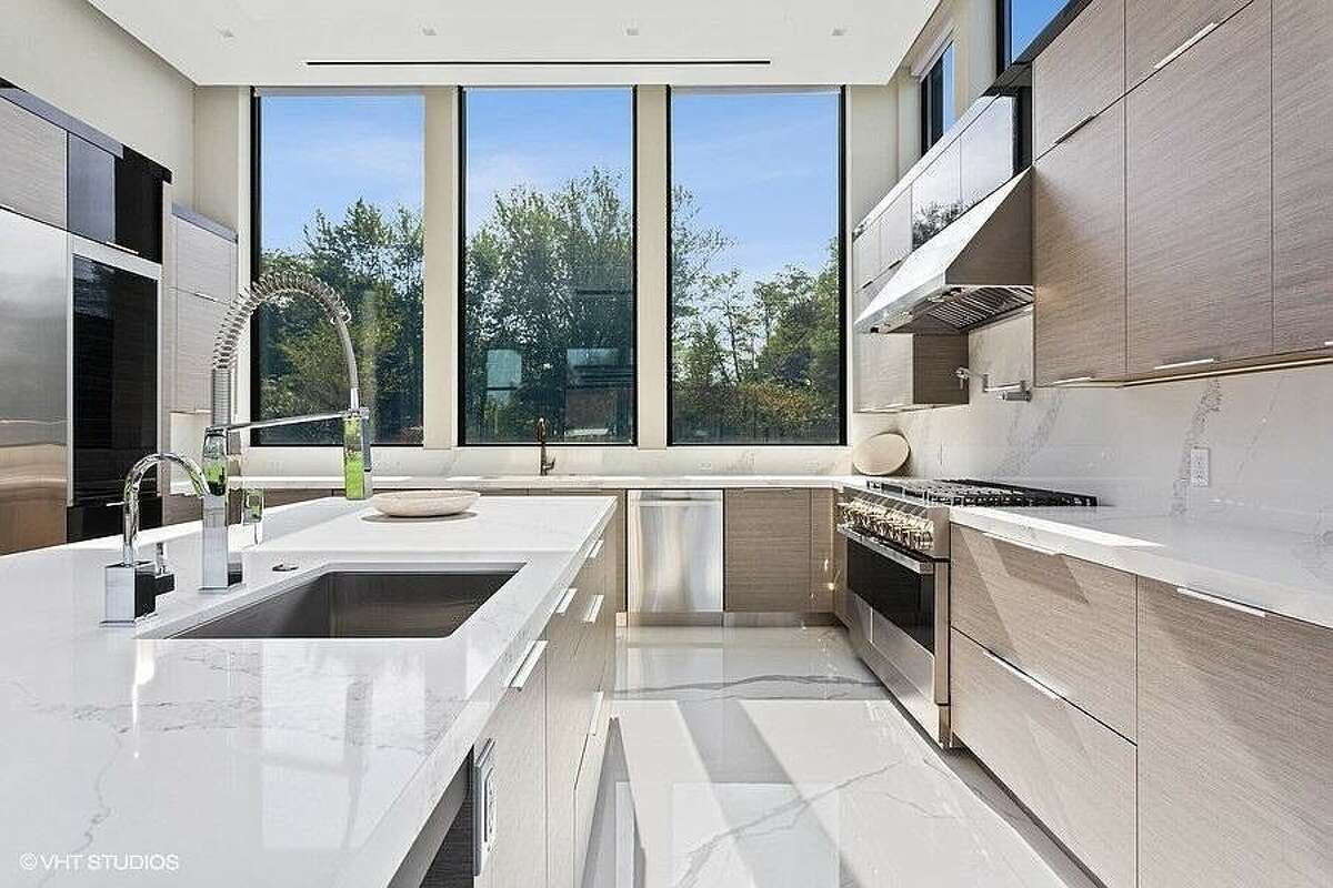 Kitchen area during the daylight.