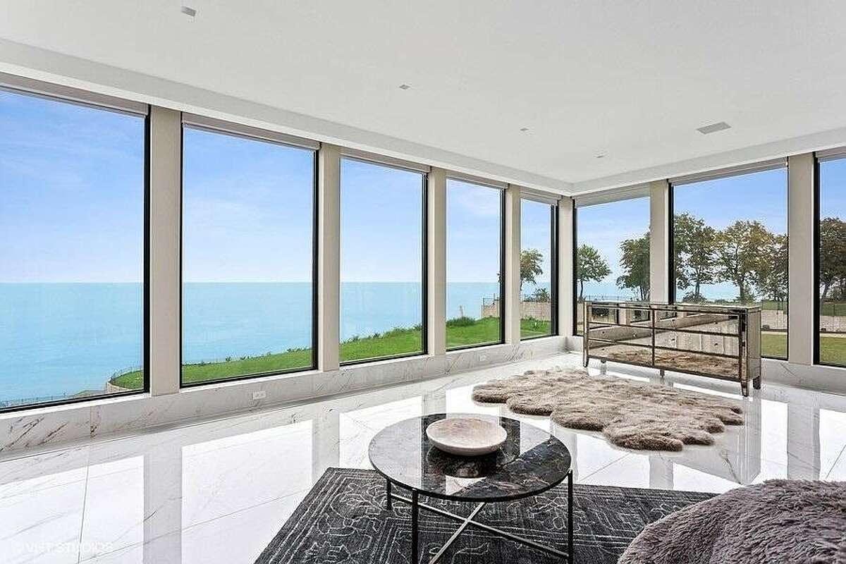 View from bedroom, overlooking Lake Michigan.