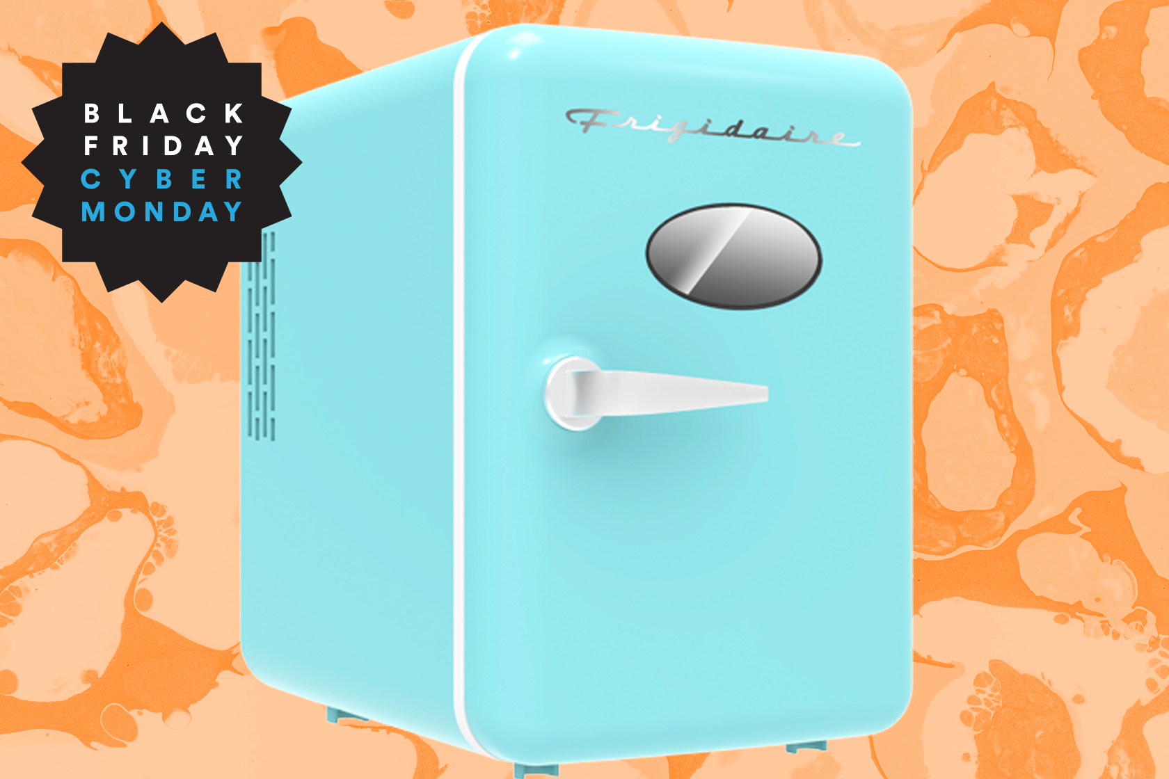 Add a retro flair to your dorm, office or kitchen with this $25 mini fridge