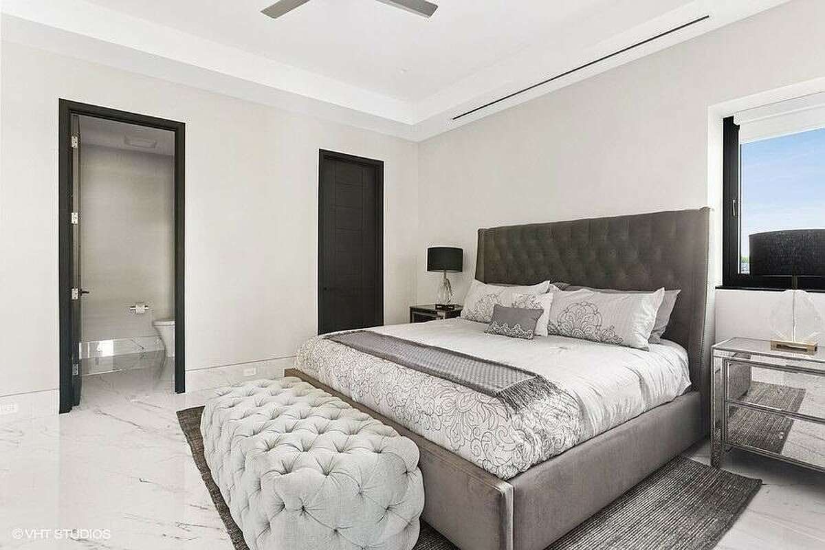 One of the bedrooms in the house.