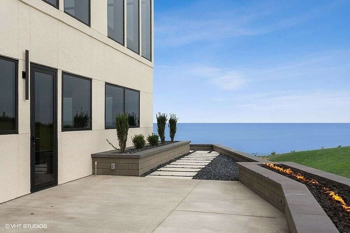 Outdoor patio at the back of the house.