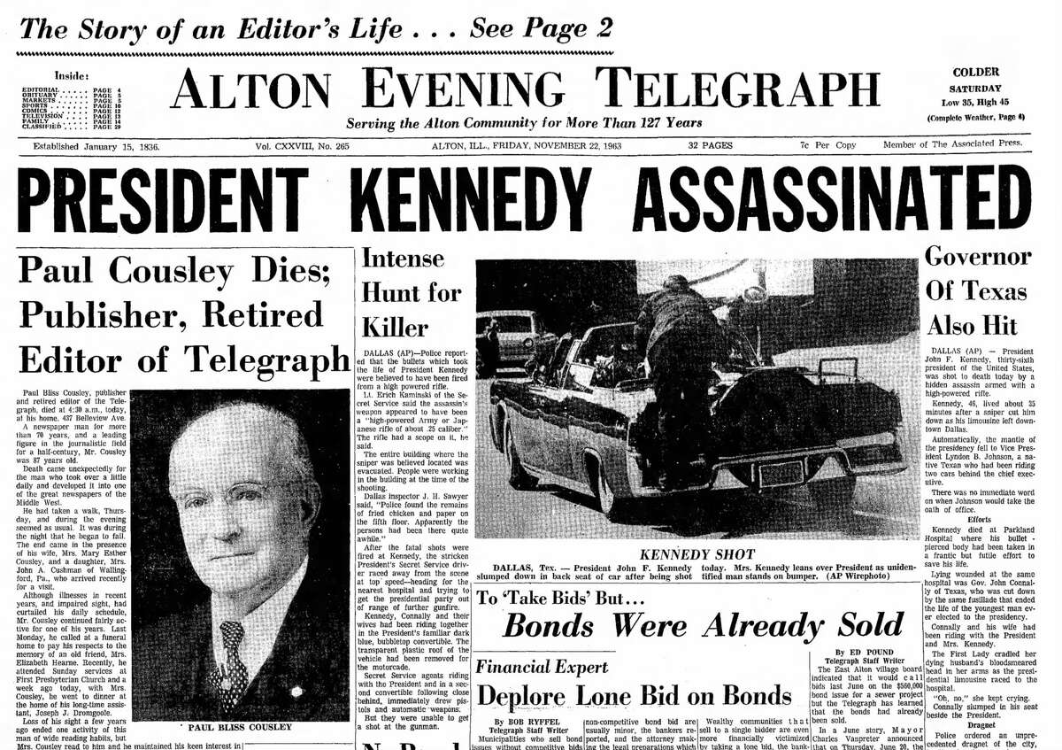 10 Front Pages From Jfks Assassination 