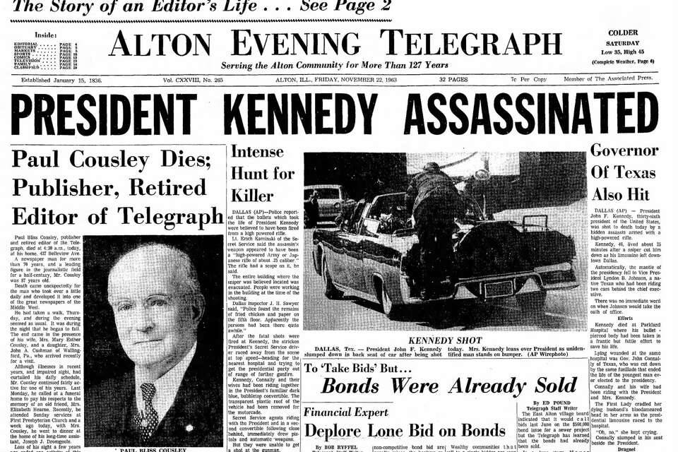 10 front pages from JFK's assassination