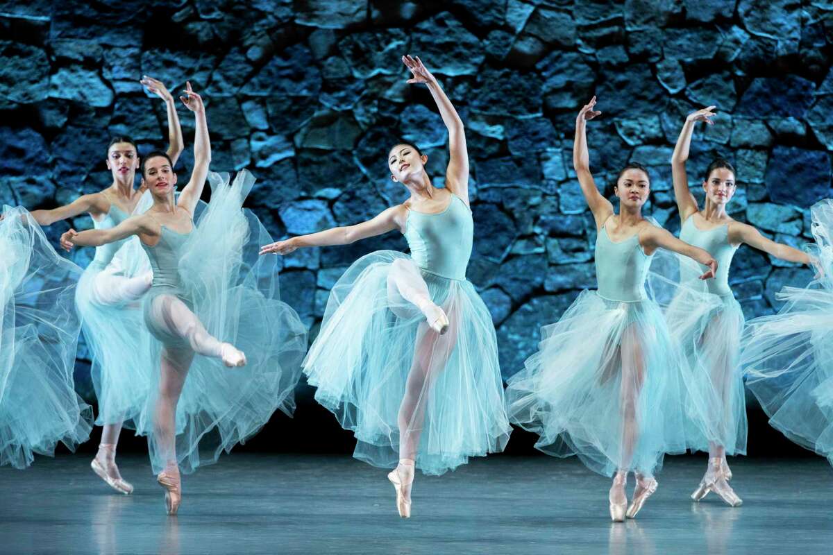 San Francisco Ballet dancers perform “Serenade” during “Starry Nights: SF Ballet’s Return to the Stage” in August at Stanford University’s Frost Amphitheater. The number of dance students and the audience for the ballet are overwhelmingly female.