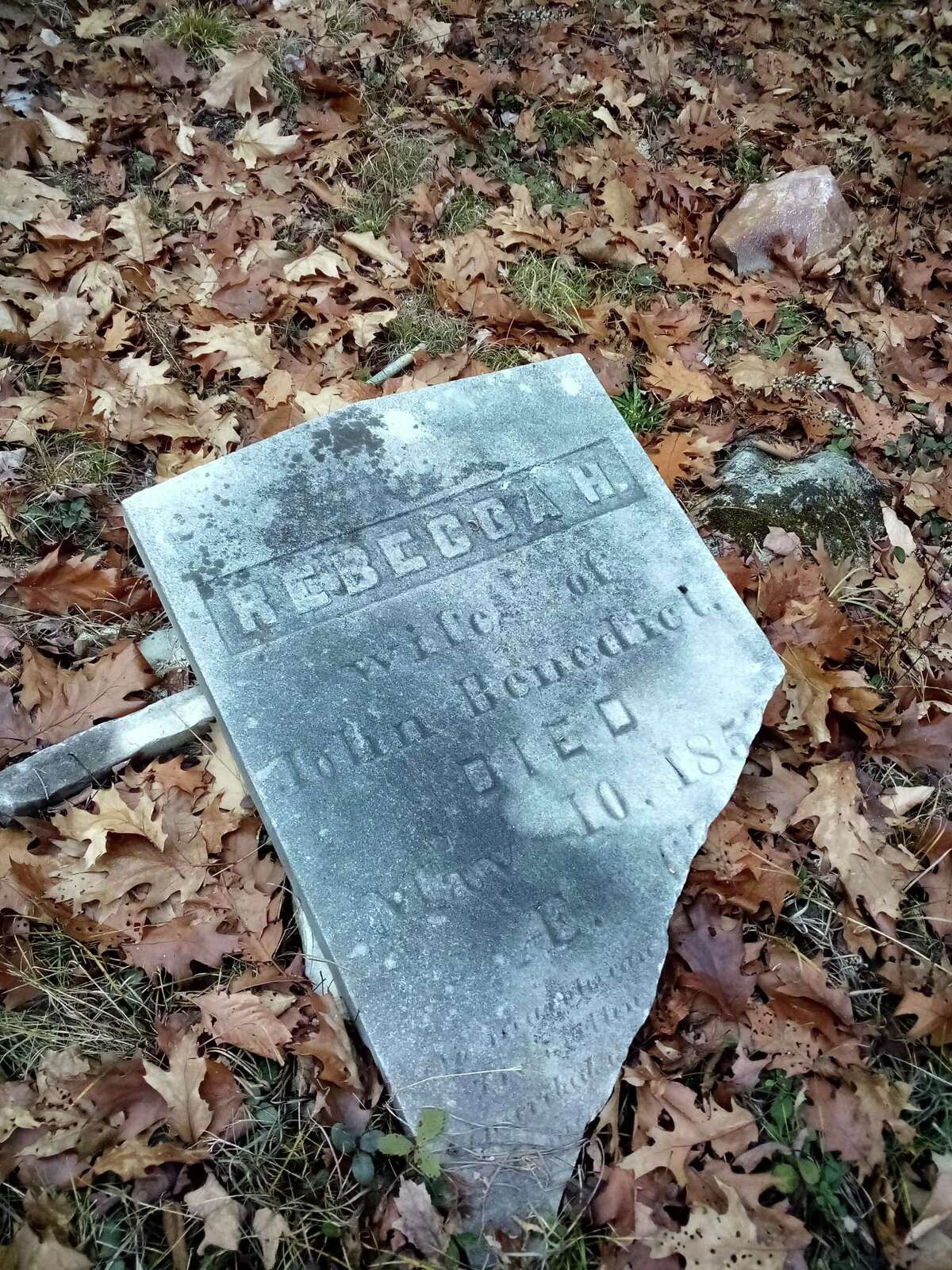 The Danbury Quarter Road cemetery, one of the town's oldest burial sites near Winchester Center, inaccessible, mostly because of the condition of the dirt road, filled with potholes, standing water and deep ruts, as well as steep inclines. Mayor Todd Arcelaschi wants to find a way to record who is buried there, clean up the one-acre property and possibly repair some of the many broken headstones.