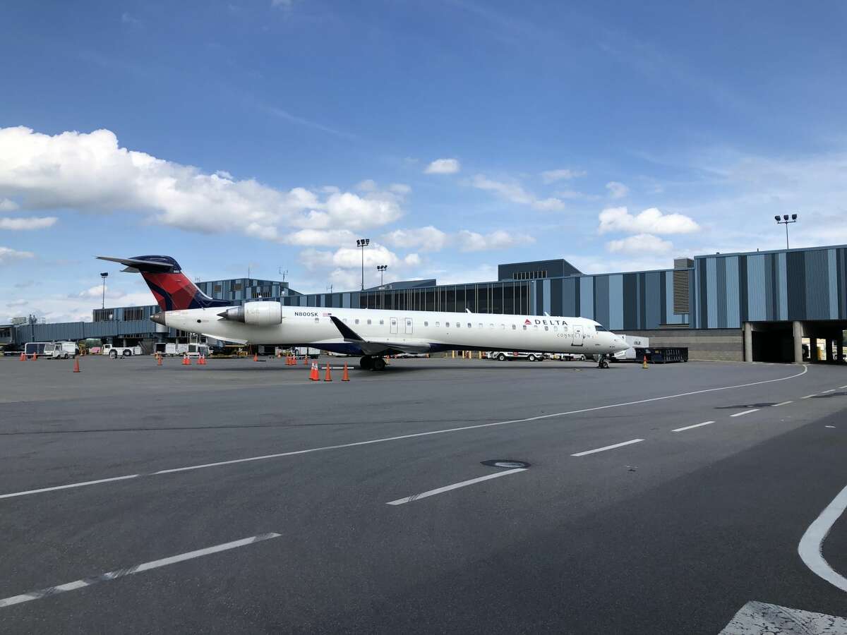 Delta Air Lines will begin daily service between Albany International Airport and LaGuardia Airport on Jan. 5. (Shown is a CRJ 900)
