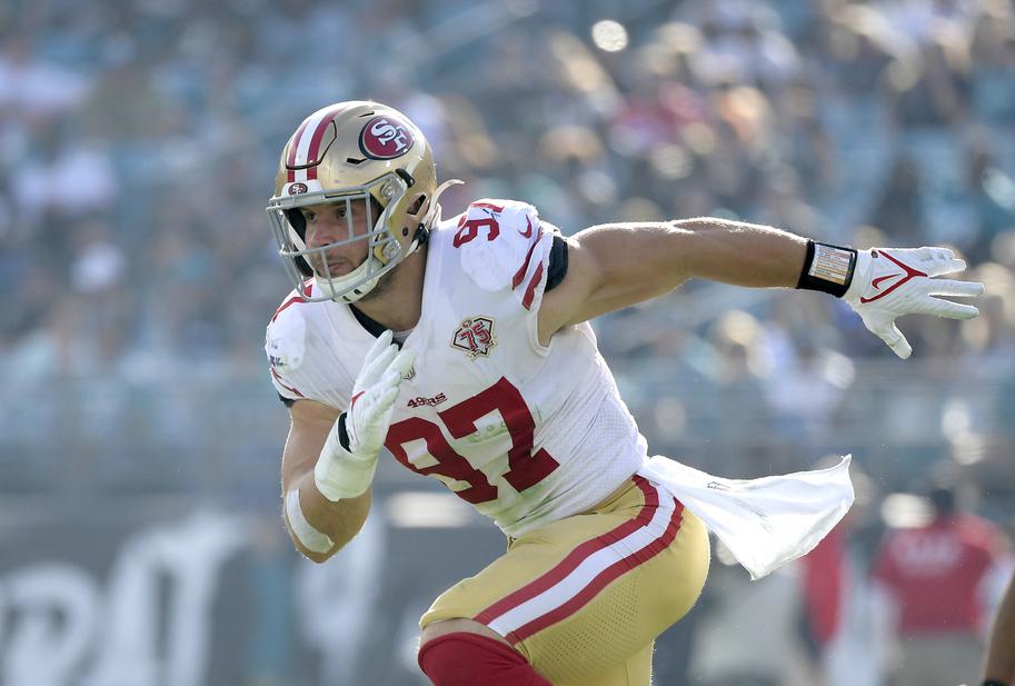 More dangerous than ever, 'trench monster' Nick Bosa records two sacks