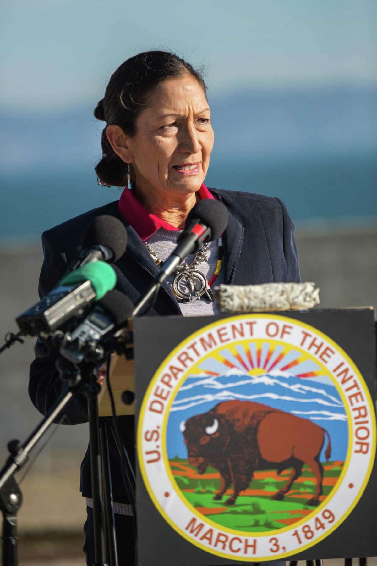 U.S. Interior Secretary Deb Haaland says Indigenous people now have a voice with the U.S. government.