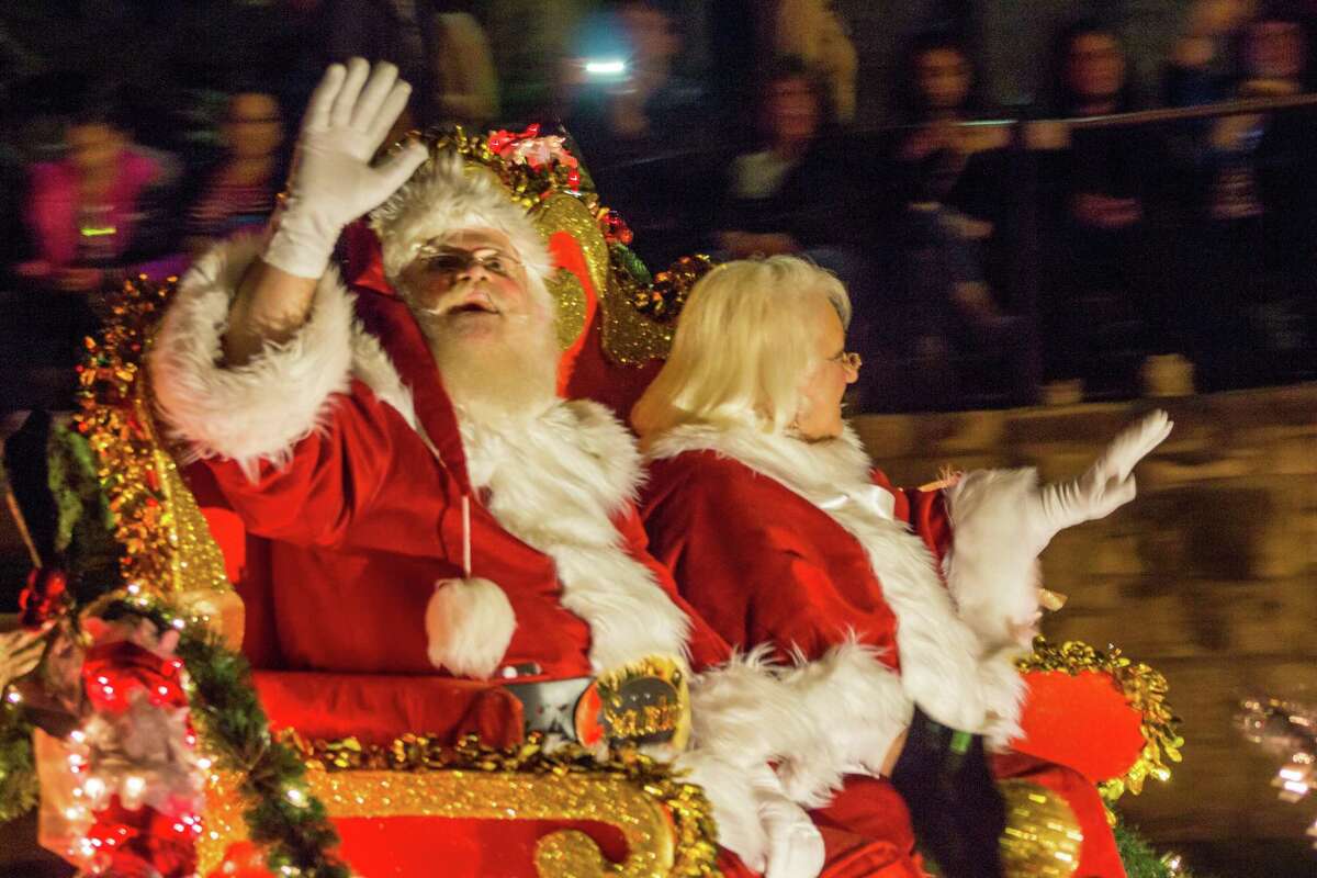 Look for Santa and Mrs. Clause at the Ford Holiday River Parade.
