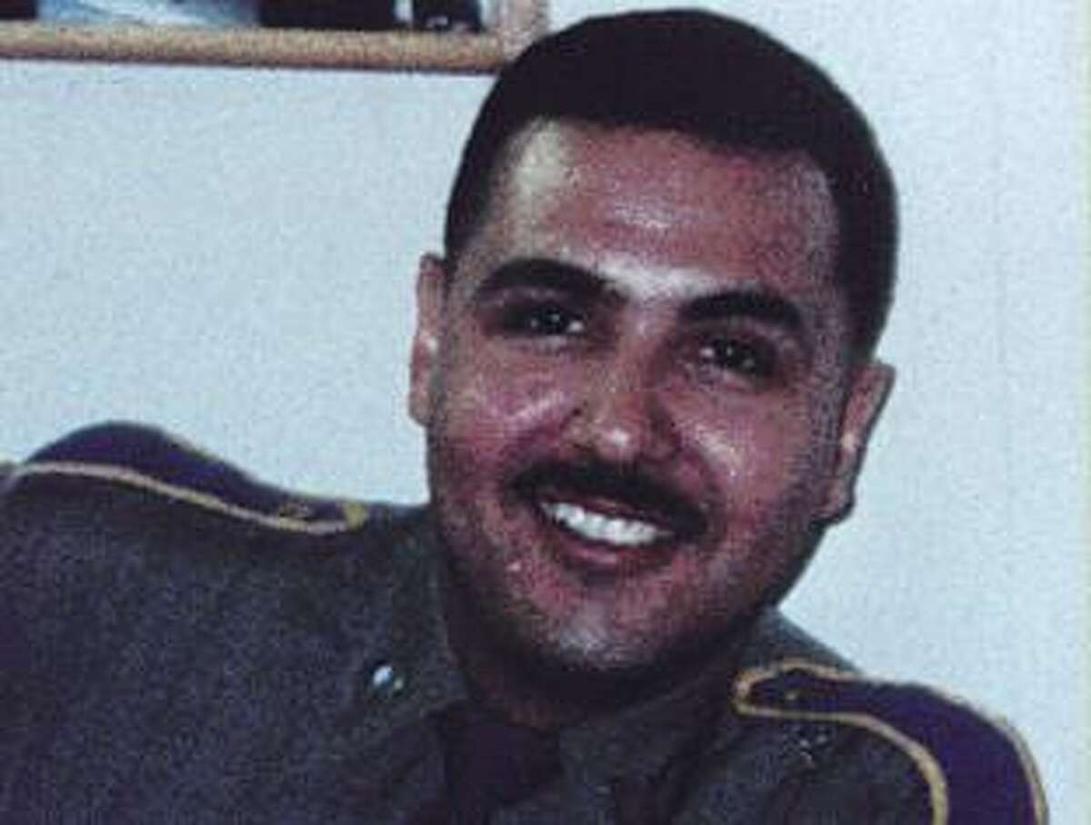 Trooper Jorge Agosoto was 27 when he was fatally wounded when he was hit by a driver on Interstate 95 in Greenwich, Conn., on Nov. 22, 1989.